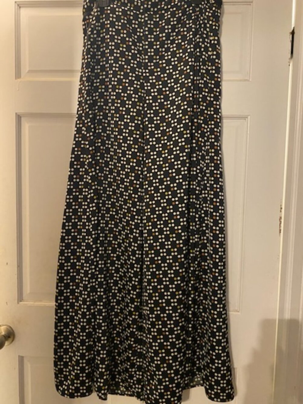 Eva Mendes size large silky wide leg pants nwot